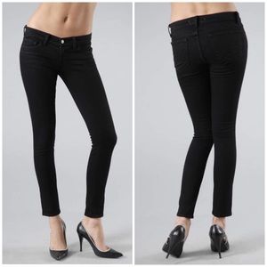 J Brand Black Low Rise Skinny Jeans